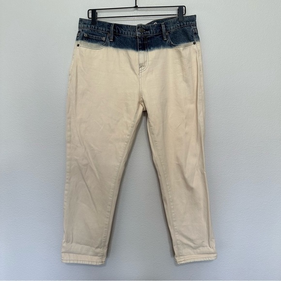 Gap original best girlfriend dip bleach tie dyed women’s size 30P jeans petite - Picture 1 of 4